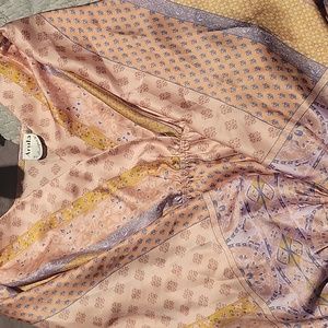 Satin patterned dress